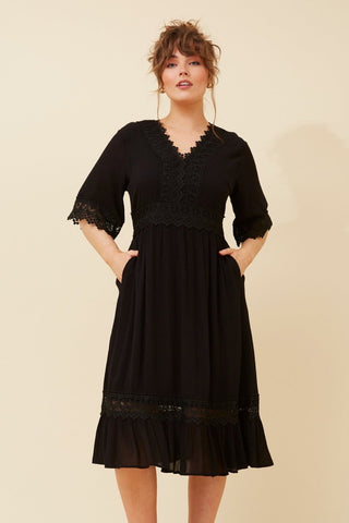 Nayla Lace Midi Dress