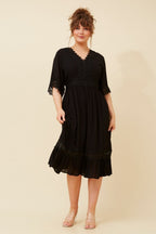 Nayla Lace Midi Dress - Aurelia Sun