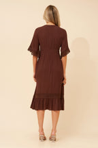 Nayla Lace Midi Dress - Aurelia Sun