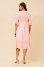 Nayla Lace Midi Dress - Aurelia Sun