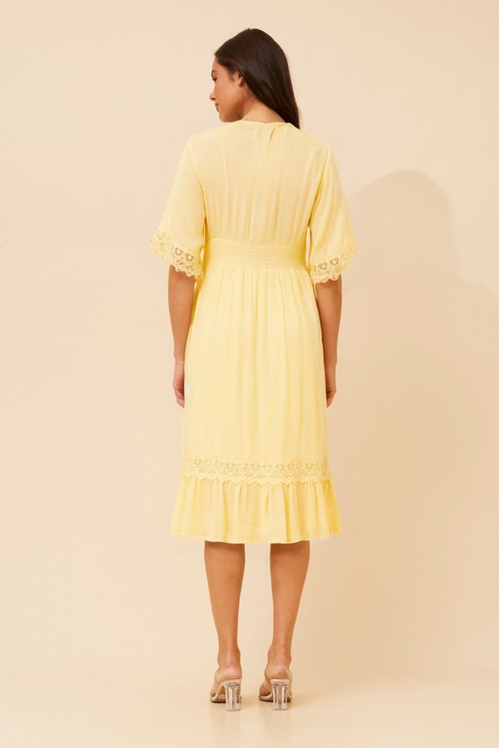 Nayla Lace Midi Dress - Aurelia Sun