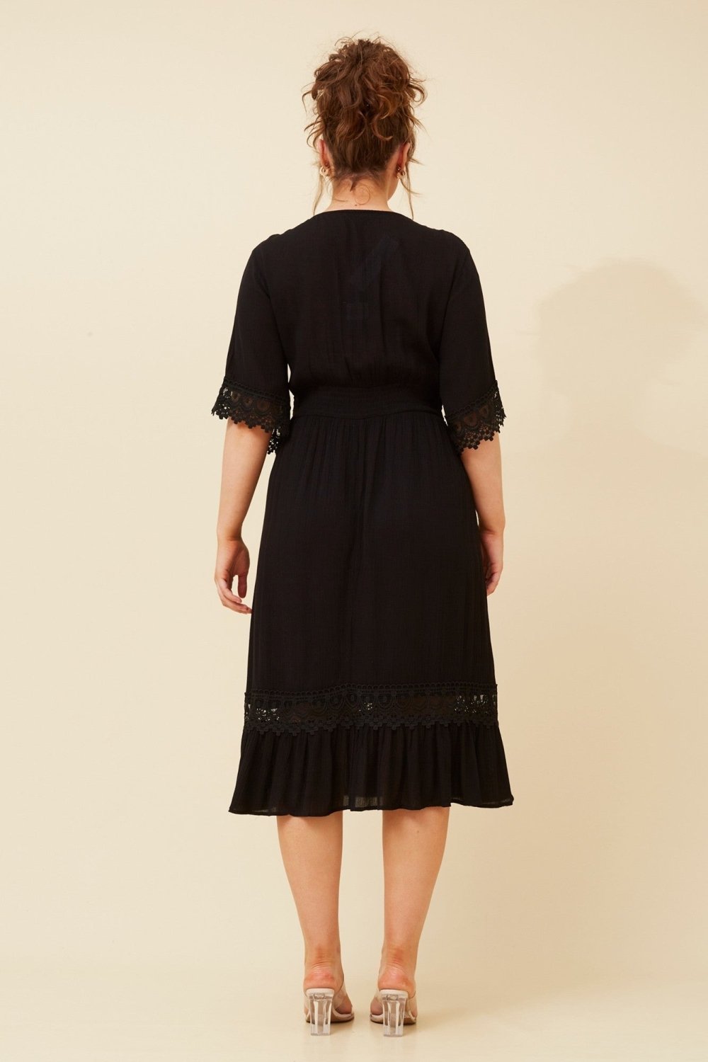 Nayla Lace Midi Dress - Aurelia Sun