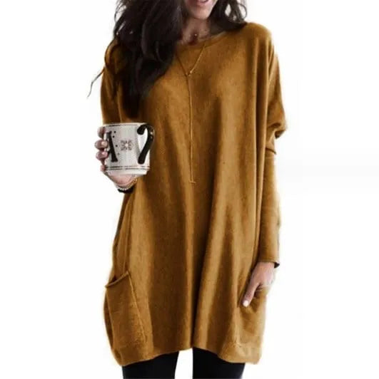 Longline Relaxed Knit Sweater
