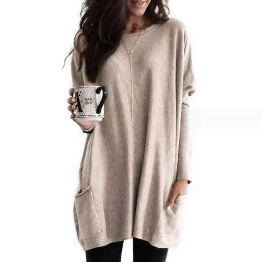 Longline Relaxed Knit Sweater