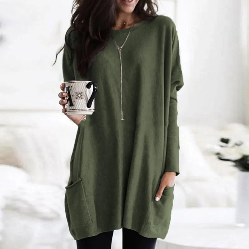Longline Relaxed Knit Sweater