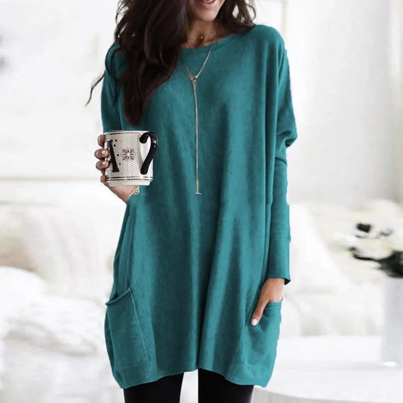 Longline Relaxed Knit Sweater