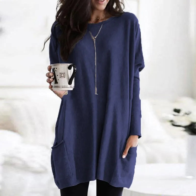 Longline Relaxed Knit Sweater