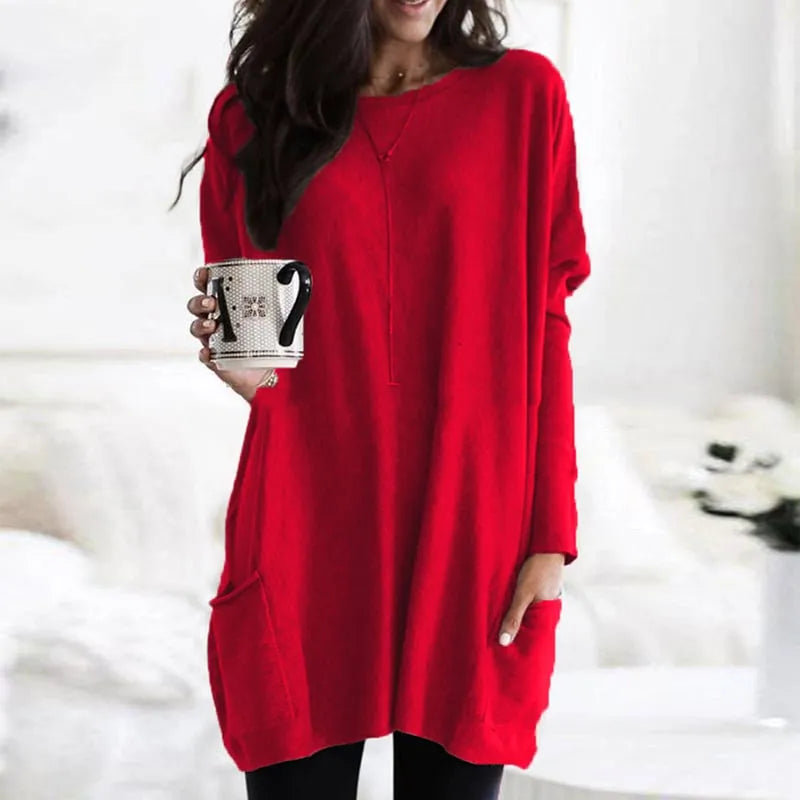 Longline Relaxed Knit Sweater