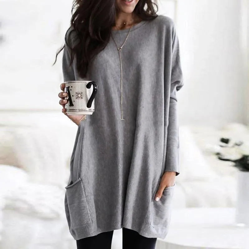 Longline Relaxed Knit Sweater