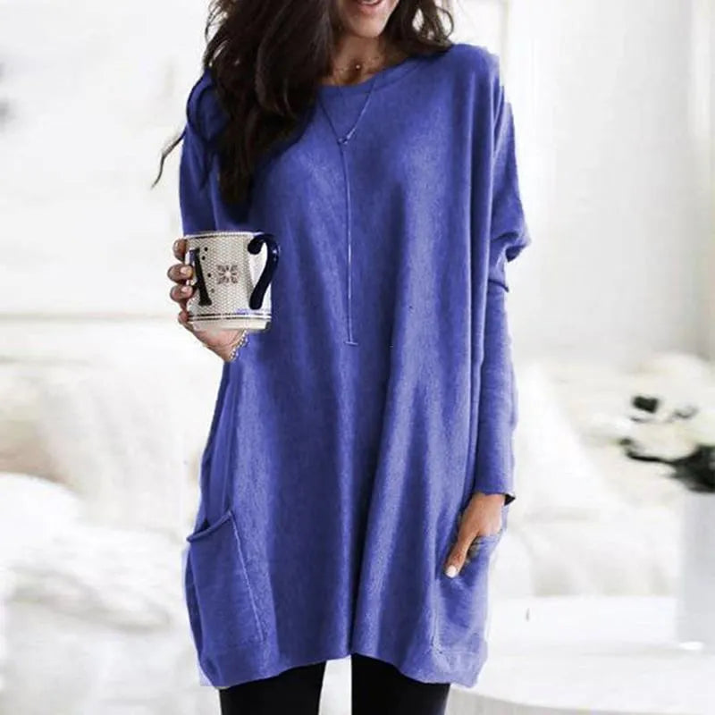 Longline Relaxed Knit Sweater