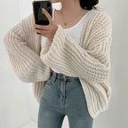 Chunky Knit Open-Front Cardigan
