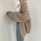 Chunky Knit Open-Front Cardigan