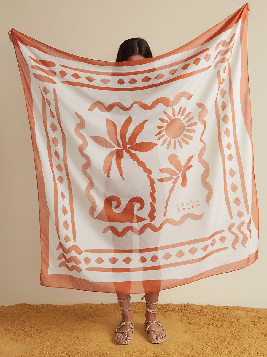 Elemental Square Pareo by Aurelia Sun