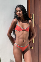Tangerine Low-Rise Bikini Bottom
