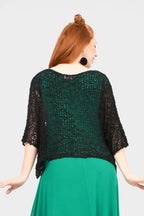 Popcorn Texture Oversized Top - Aurelia Sun