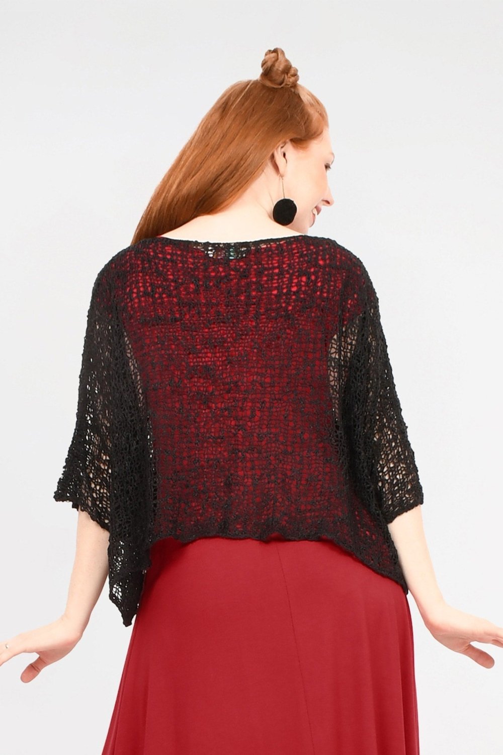 Popcorn Texture Oversized Top - Aurelia Sun