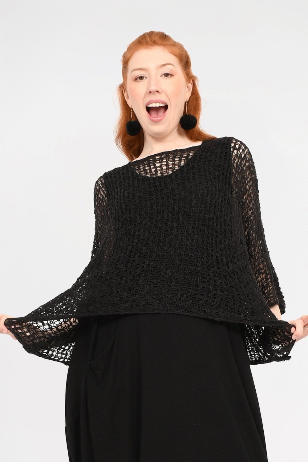 Popcorn Texture Oversized Top - Aurelia Sun