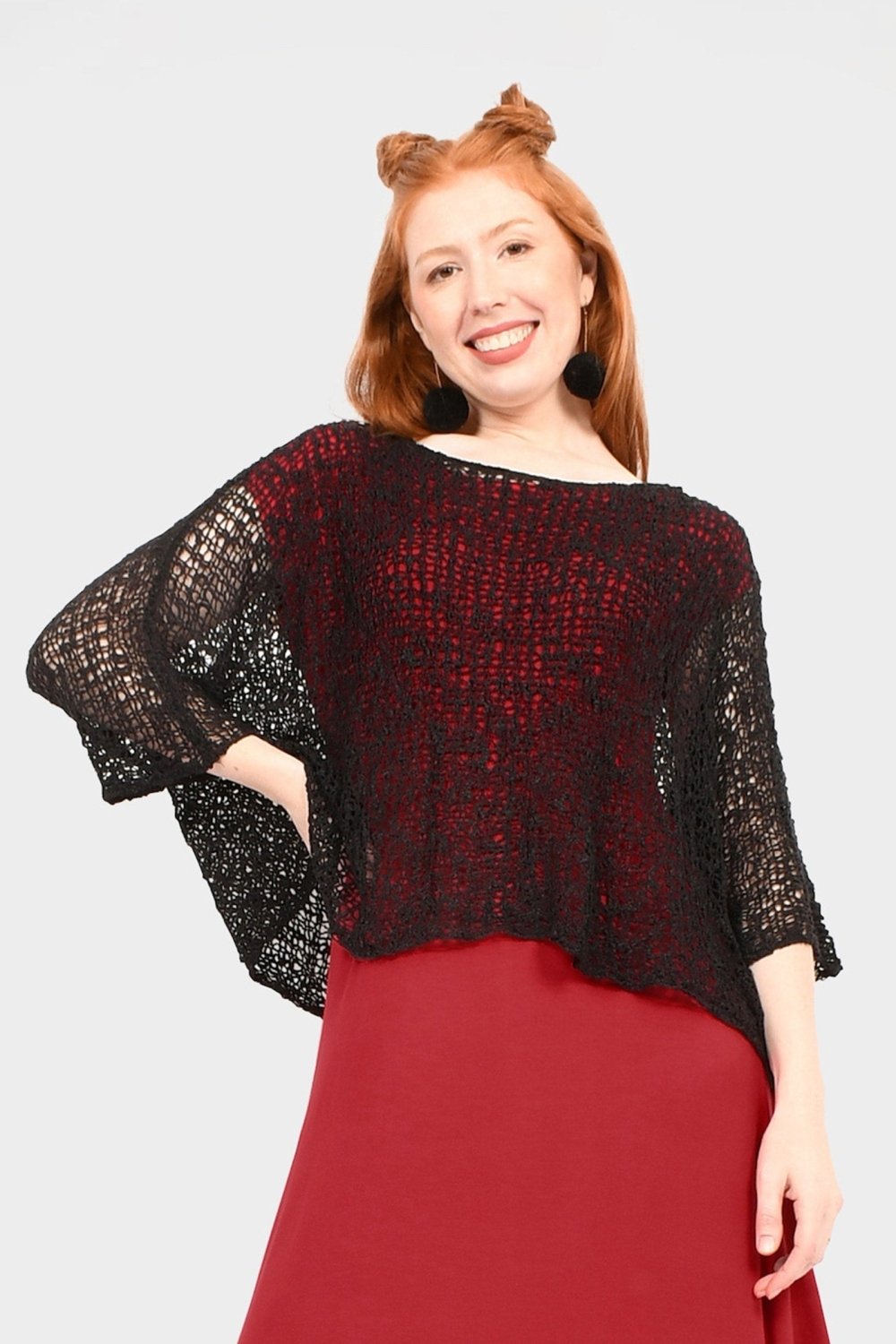 Popcorn Texture Oversized Top - Aurelia Sun