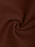 Selene Square-Neck Sculpting Jumpsuit – Brown
