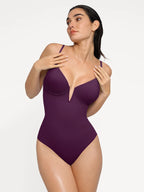 Marina Plunge Sculpting Swimsuit – Purple