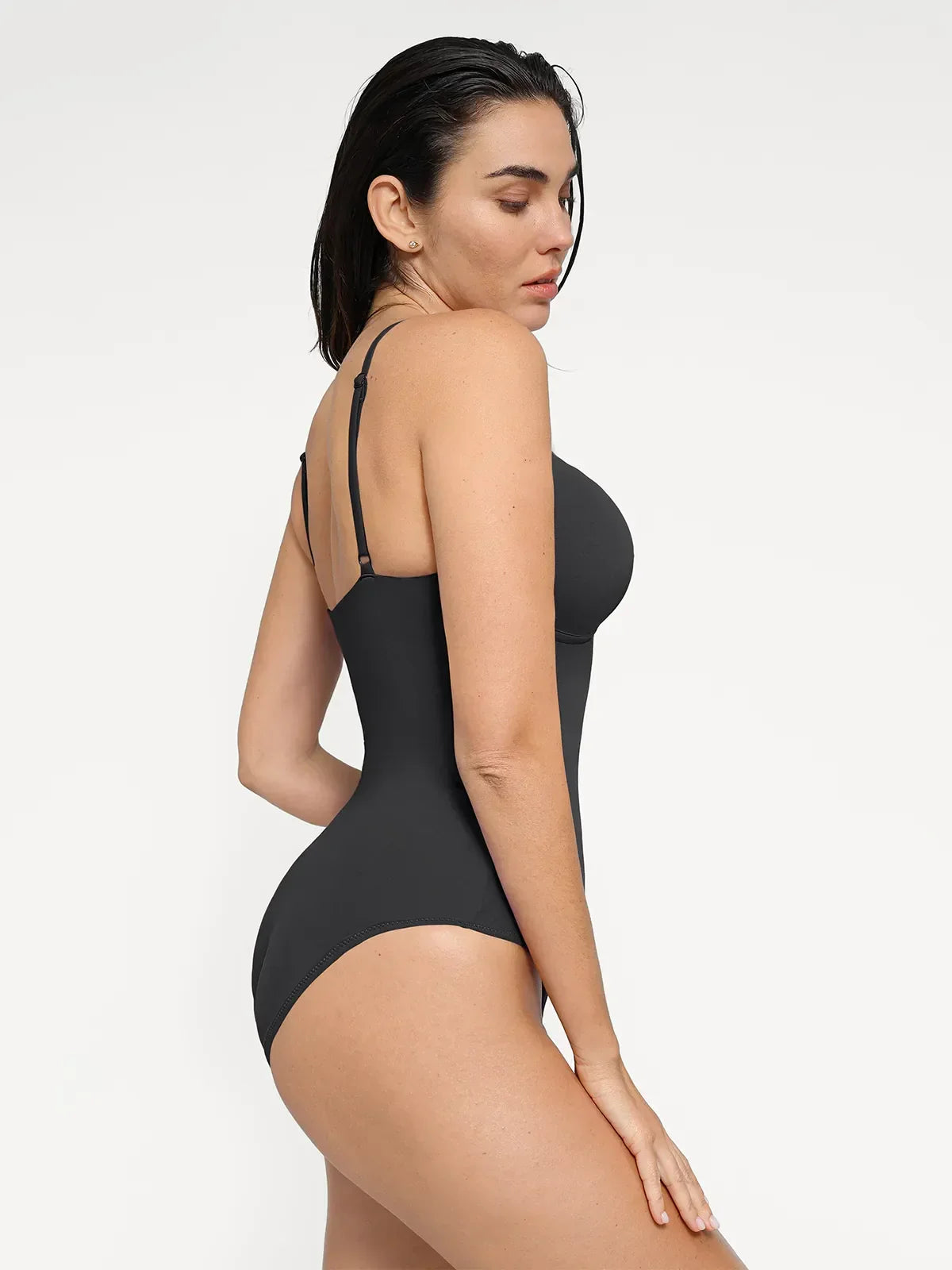 Marina Plunge Sculpting Swimsuit – Black