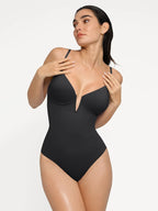 Marina Plunge Sculpting Swimsuit – Black