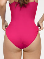 Marina Plunge Sculpting Swimsuit – Pink
