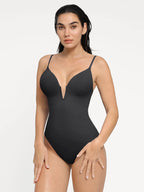 Marina Plunge Sculpting Swimsuit – Black