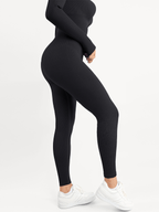 Selene Square-Neck Sculpting Jumpsuit – Red