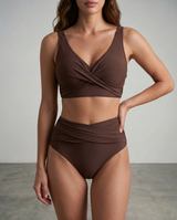 Marguerite Wrap High-Waist Bikini Set