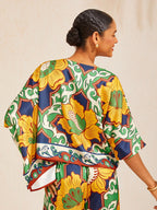 Hibiscus Satin Batwing Top by Aurelia Sun