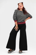 Reena Fine Knit Wide Leg Pants - Aurelia Sun