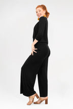 Reena Fine Knit Wide Leg Pants - Aurelia Sun