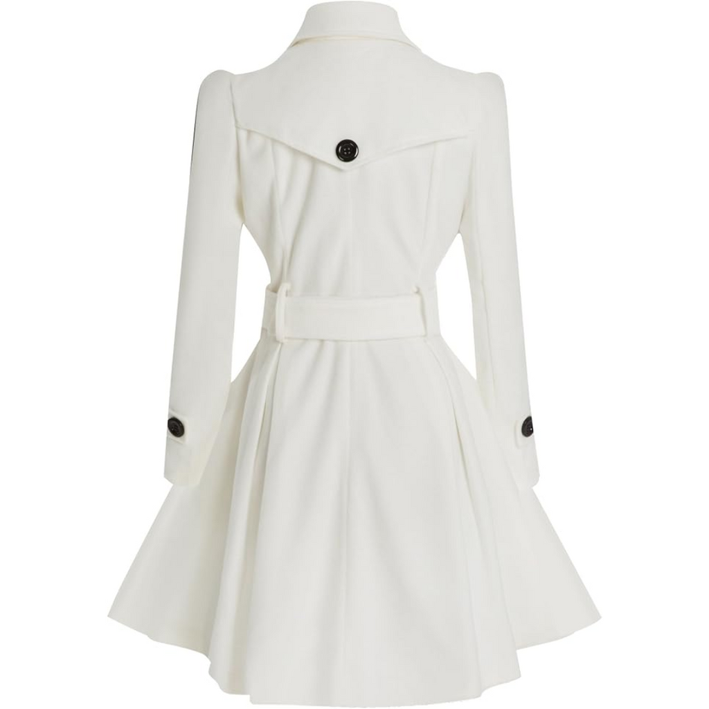 Reversible Belted Wool Peacoat