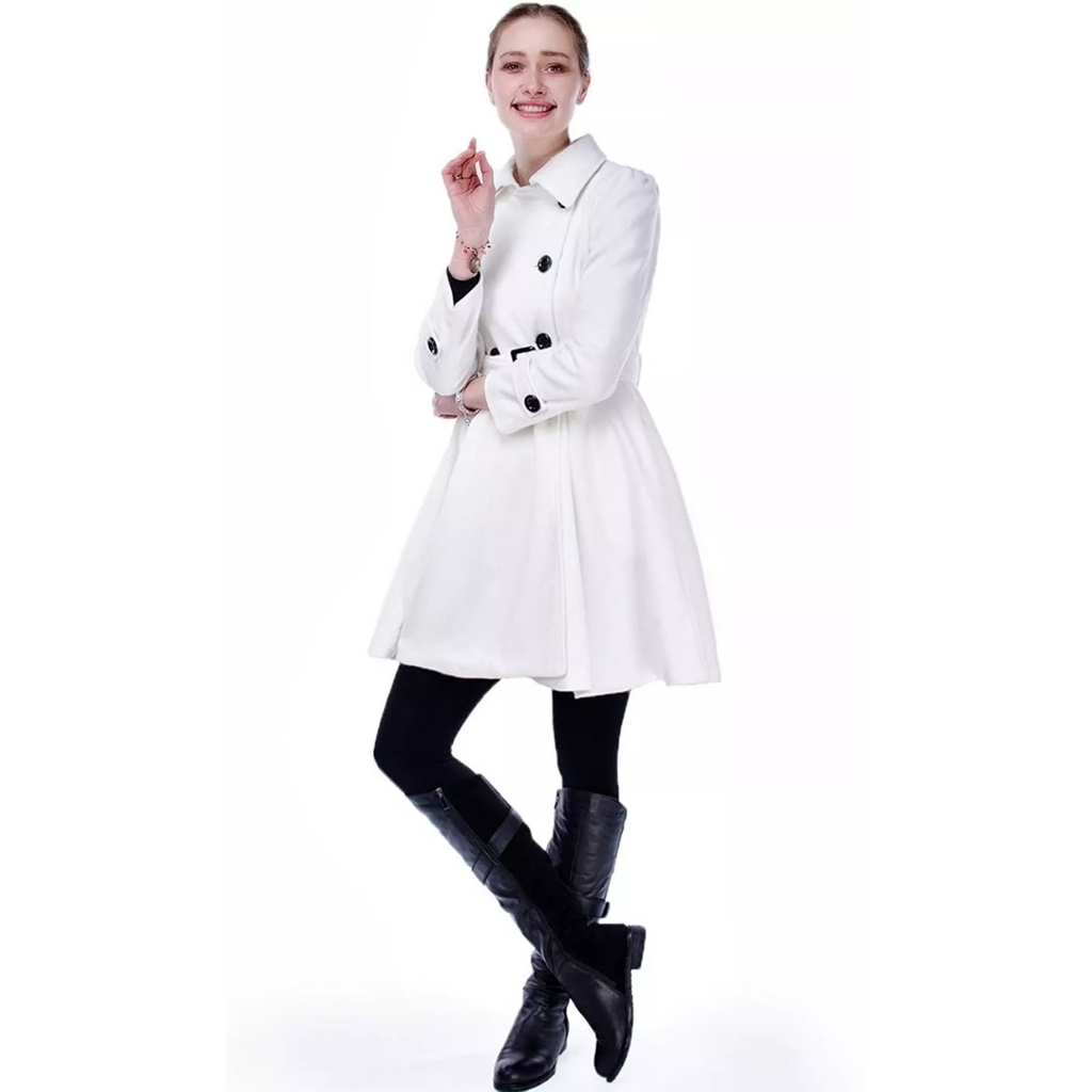 Reversible Belted Wool Peacoat