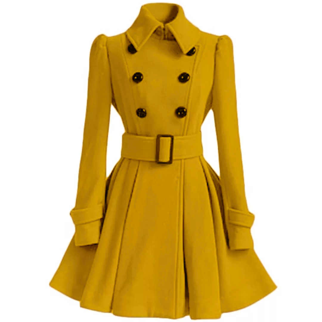Reversible Belted Wool Peacoat