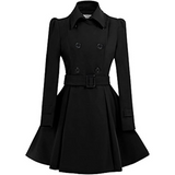 Reversible Belted Wool Peacoat