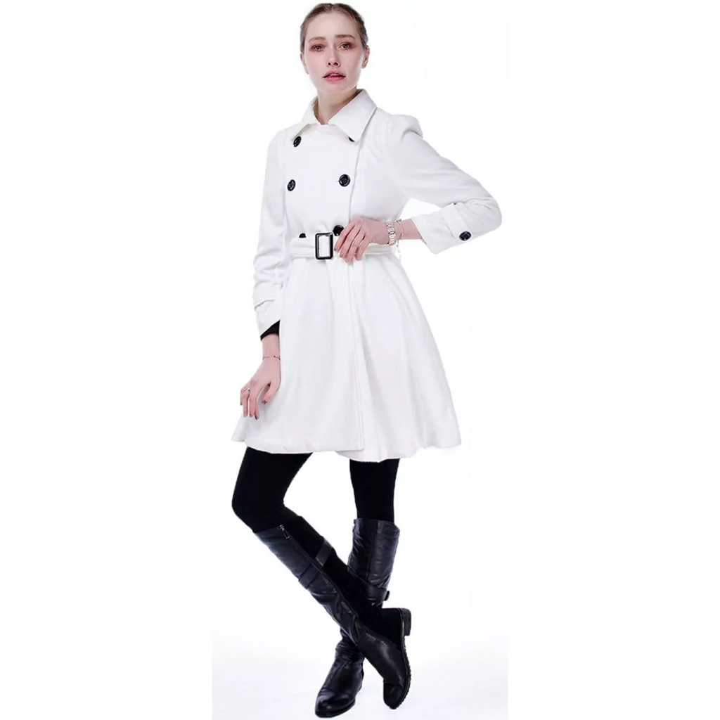Reversible Belted Wool Peacoat