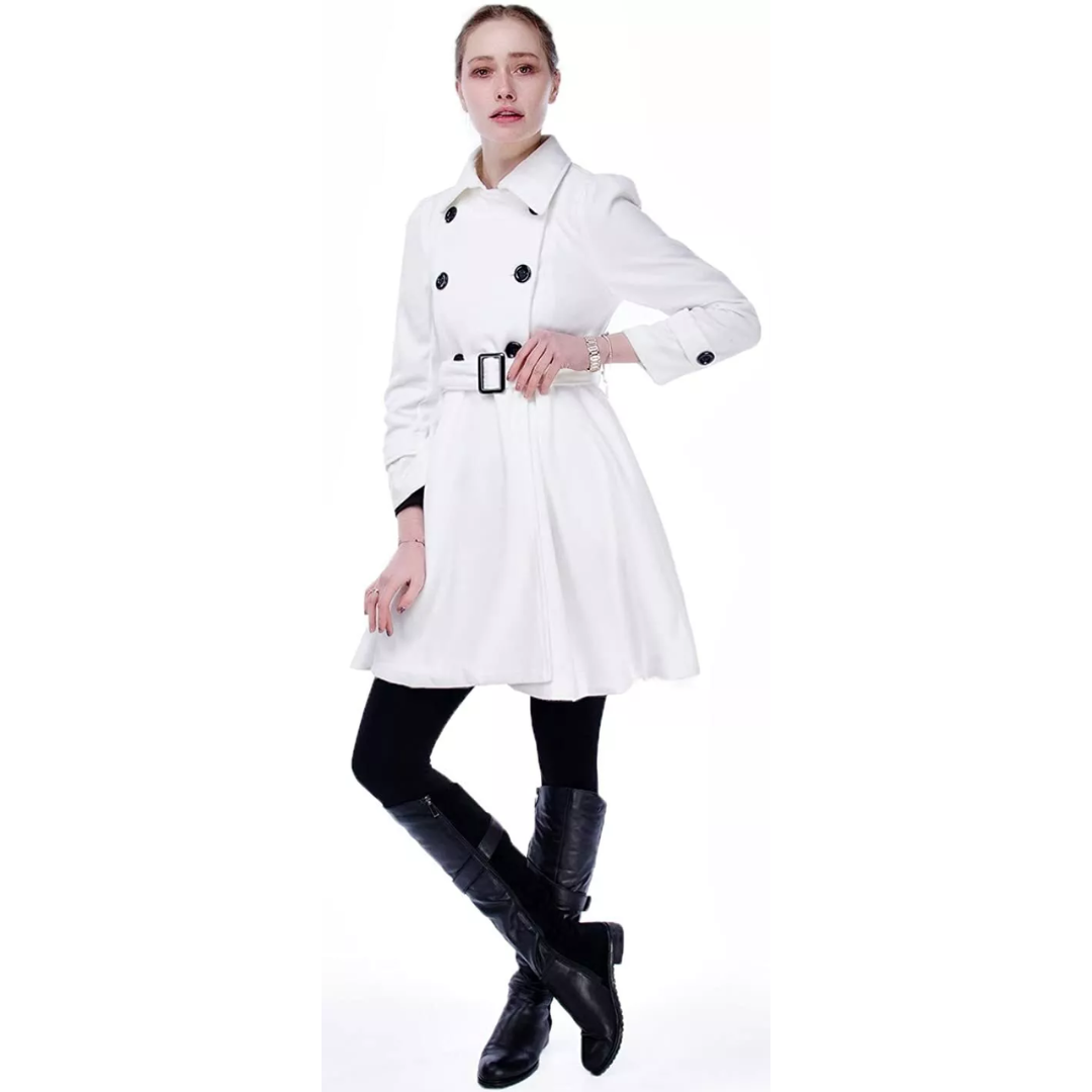 Reversible Belted Wool Peacoat