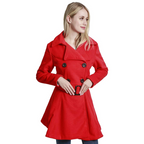 Reversible Belted Wool Peacoat