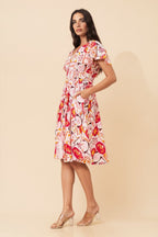 Sandy Patchwork Knee Length Dress - Aurelia Sun