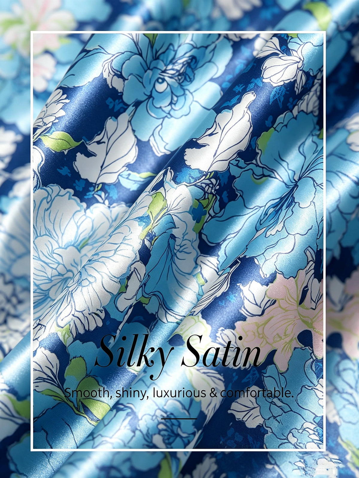 Bell Flower Satin Batwing Top by Aurelia Sun