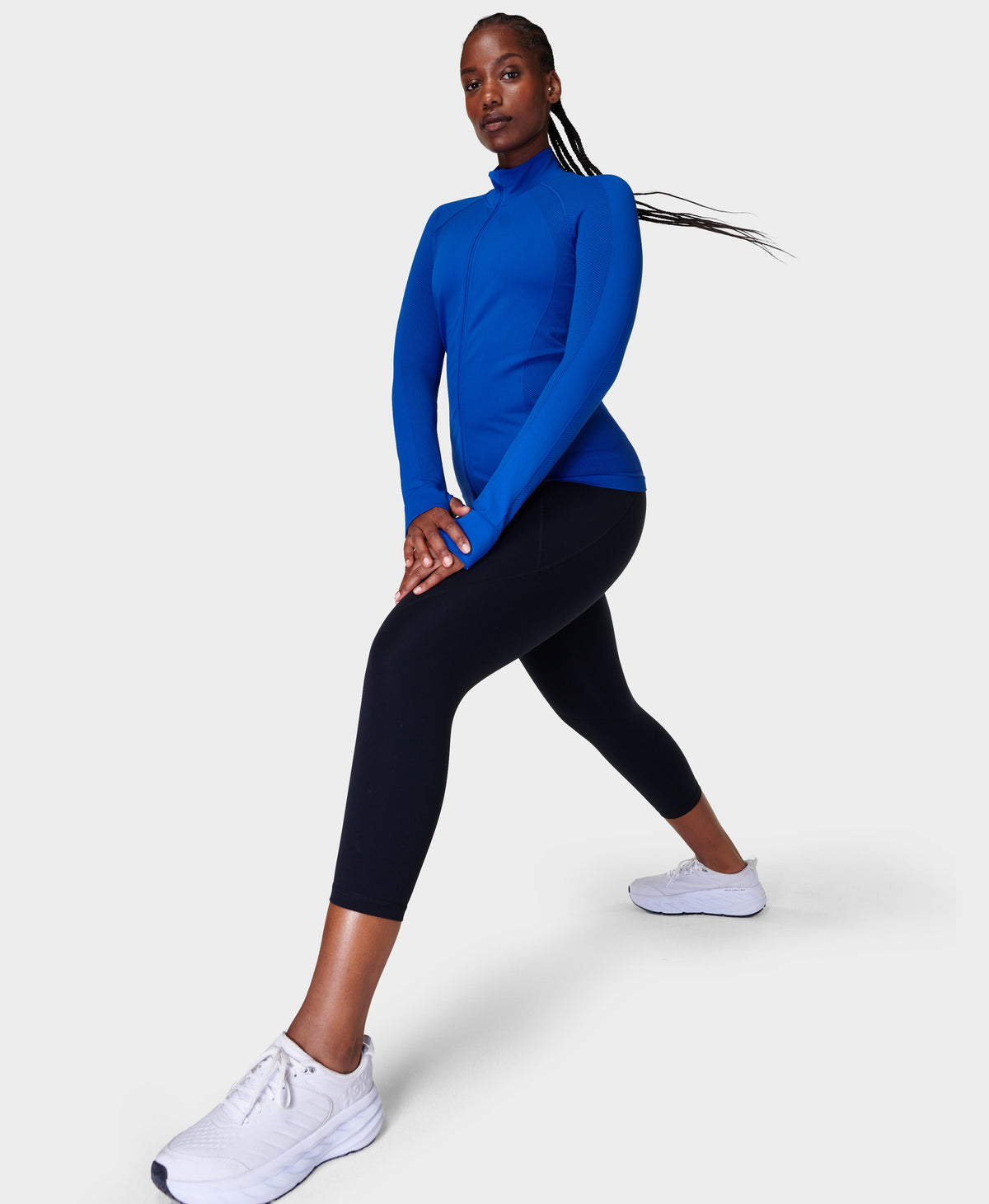 Pulse Cropped Performance Leggings – Black