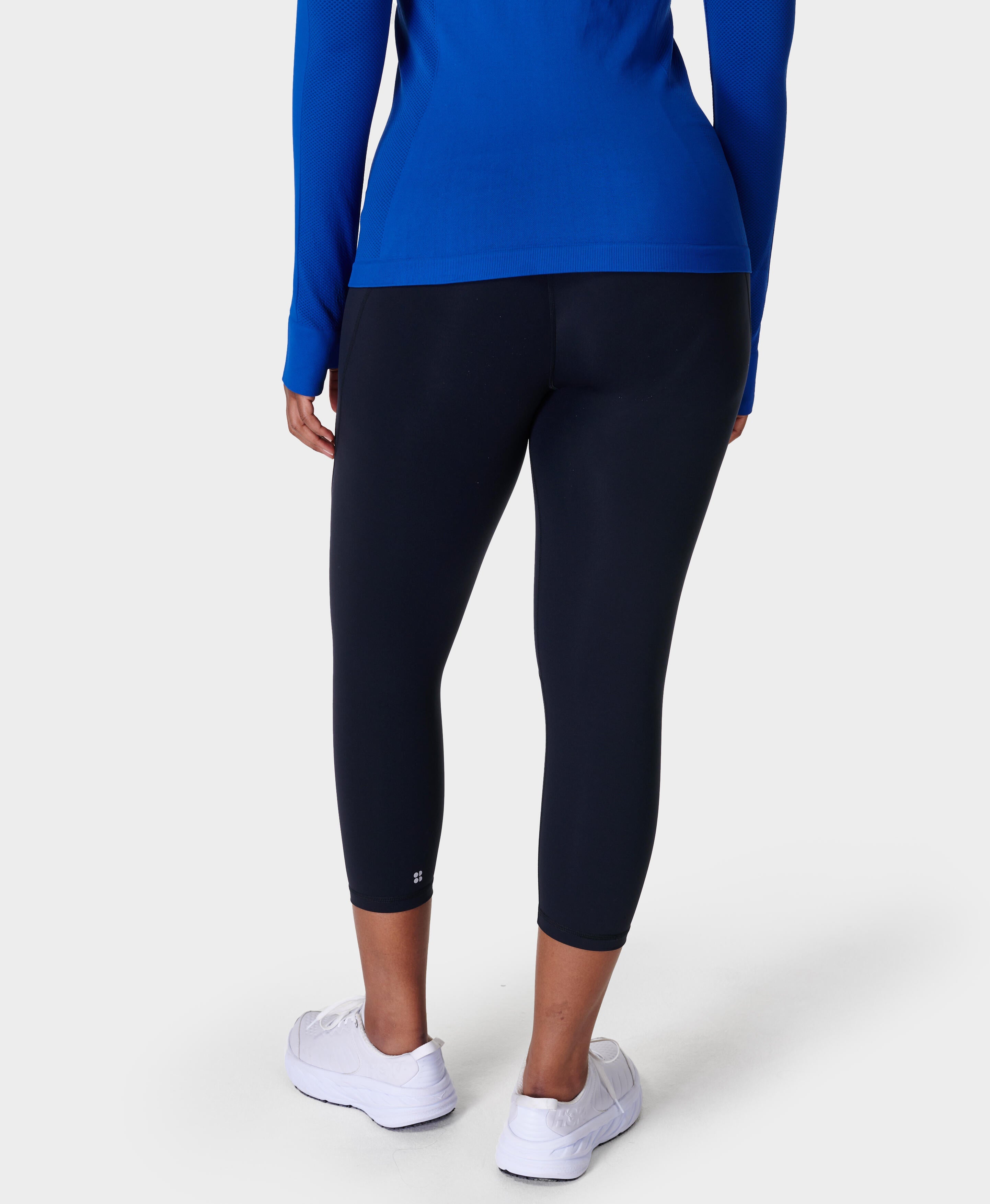 Pulse Cropped Performance Leggings – Black