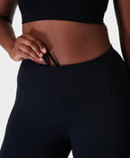 Pulse Cropped Performance Leggings – Black