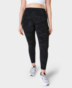 Pulse 7/8 Camo Performance Leggings – Black Camo