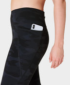 Pulse 7/8 Camo Performance Leggings – Black Camo