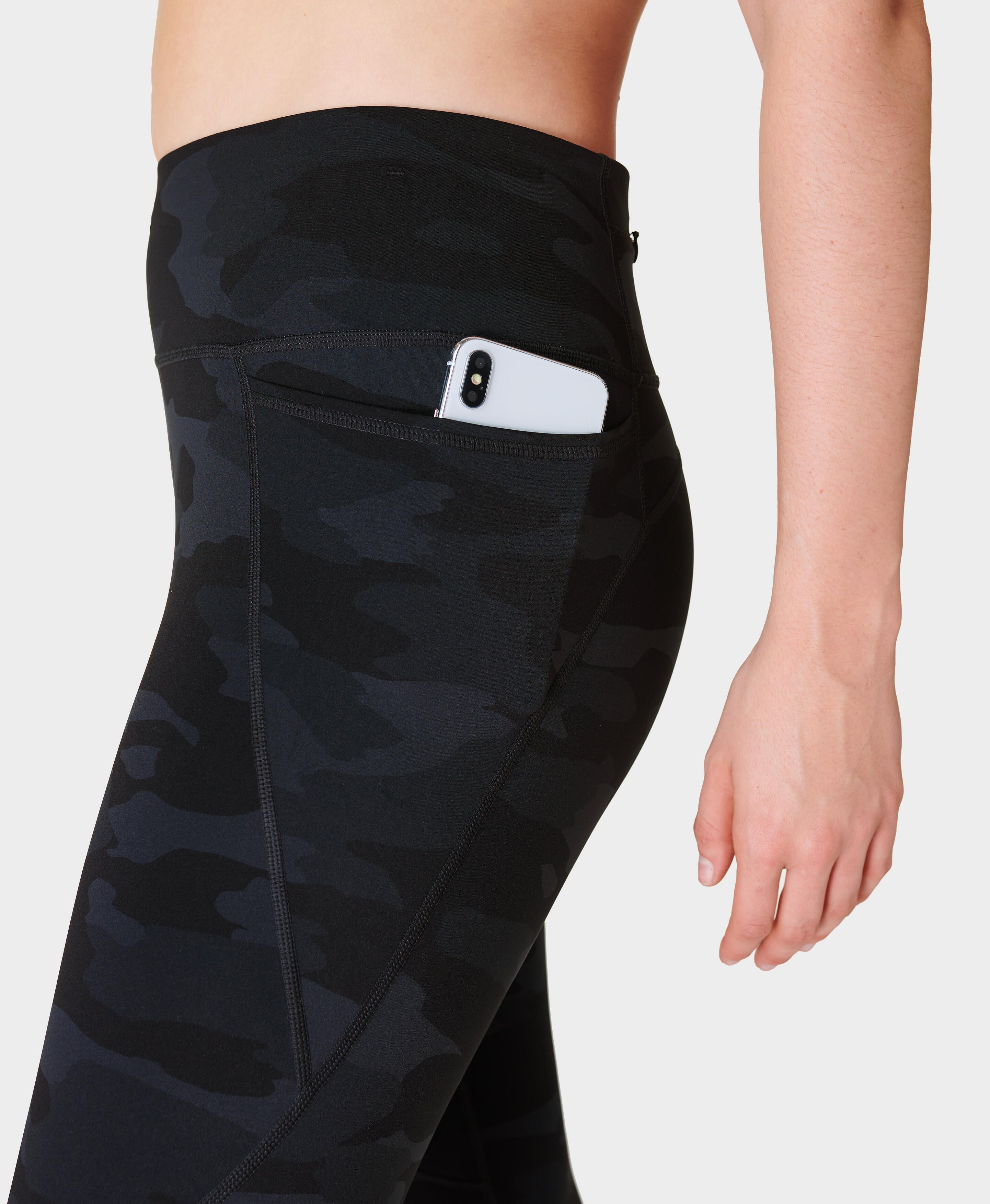 Pulse 7/8 Camo Performance Leggings – Black Camo