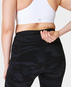 Pulse 7/8 Camo Performance Leggings – Black Camo