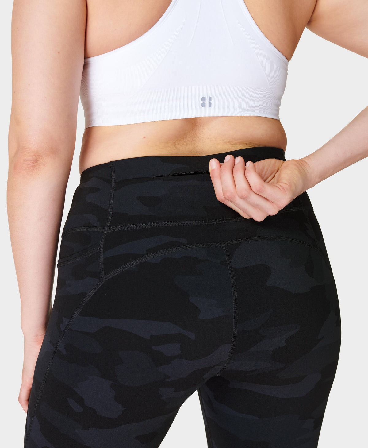 Pulse 7/8 Camo Performance Leggings – Black Camo